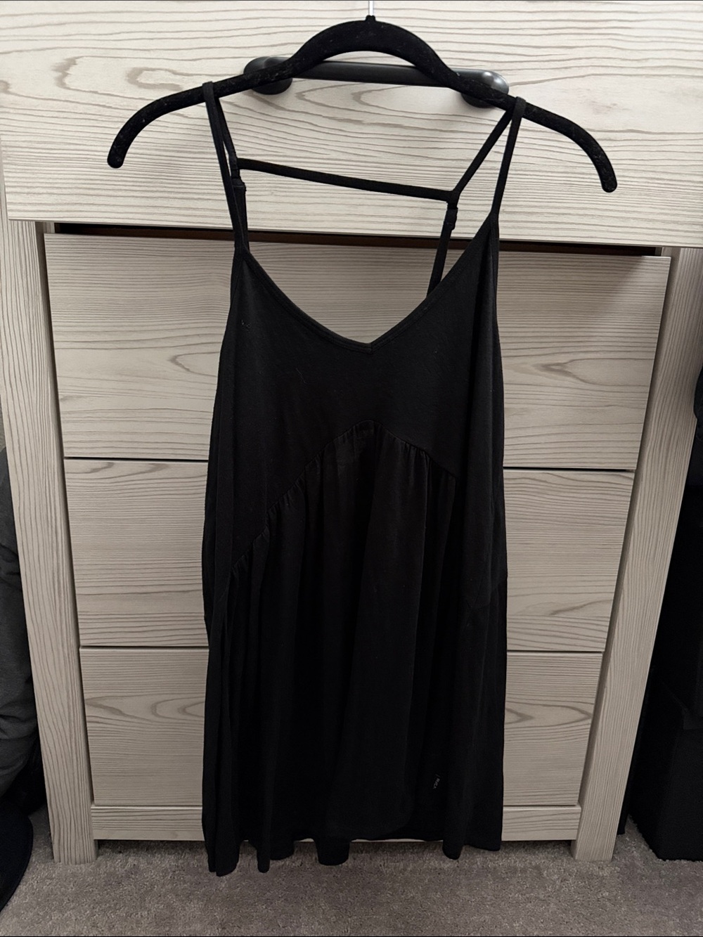 RVCA Black Sleeveless Sundress with Strappy Back